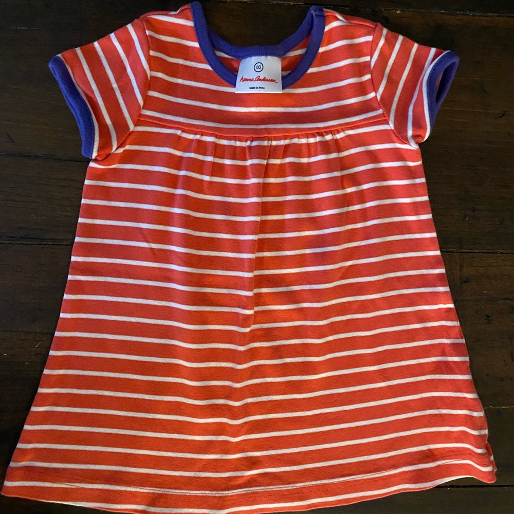 Hanna Andersson 80/2, striped dress